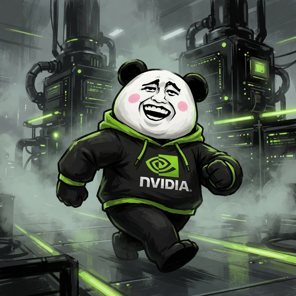 Biao walking through a GPU factory